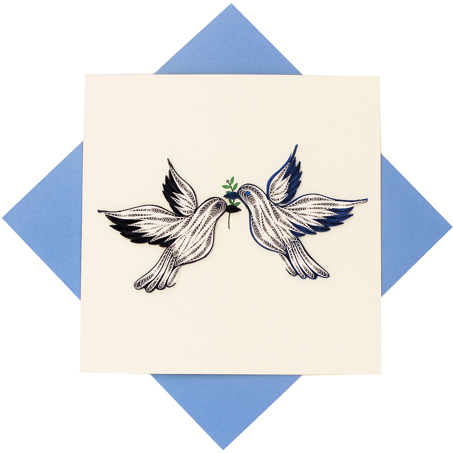 Quilled Dove of Peace Card